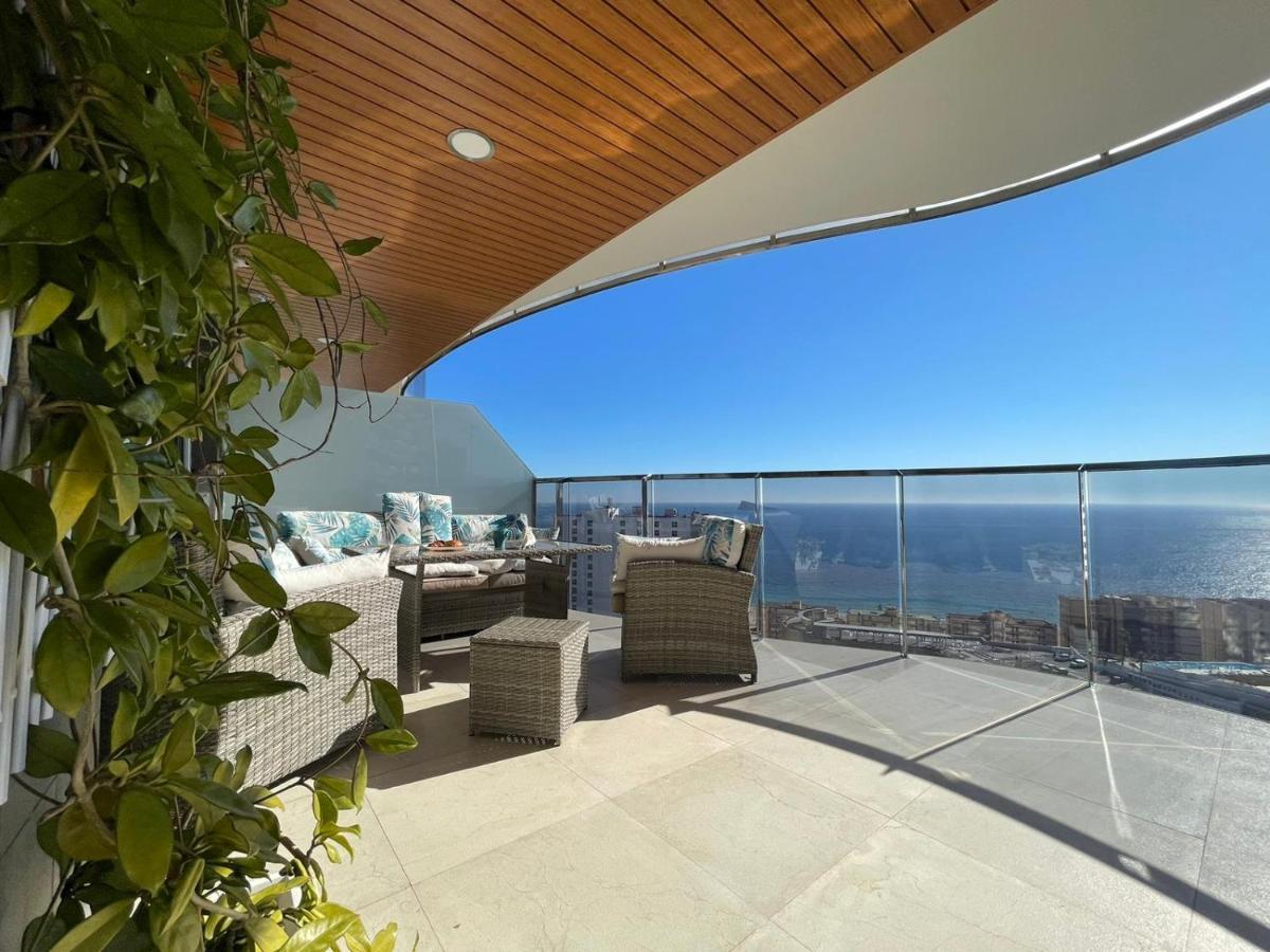 Apartament Sunset Waves Benidorm Julieta Vistas Al Mar Premium 200 Mt2 Con Jacuzzi En Terraza Zewnętrze zdjęcie