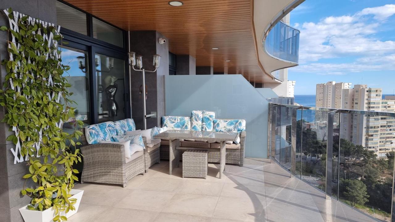 Apartament Sunset Waves Benidorm Julieta Vistas Al Mar Premium 200 Mt2 Con Jacuzzi En Terraza Zewnętrze zdjęcie