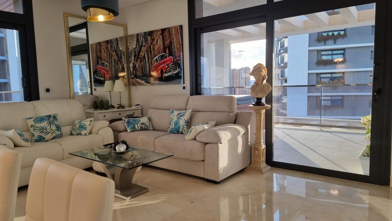 Apartament Sunset Waves Benidorm Julieta Vistas Al Mar Premium 200 Mt2 Con Jacuzzi En Terraza Zewnętrze zdjęcie