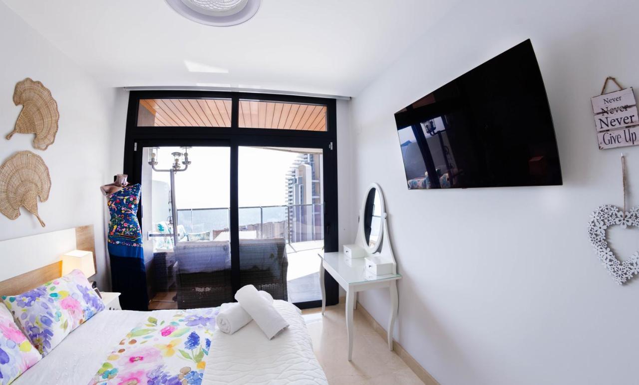 Apartament Sunset Waves Benidorm Julieta Vistas Al Mar Premium 200 Mt2 Con Jacuzzi En Terraza Zewnętrze zdjęcie