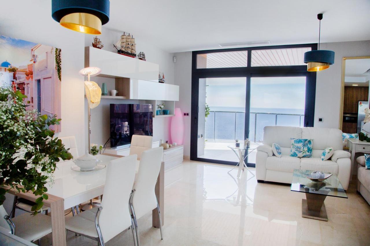 Apartament Sunset Waves Benidorm Julieta Vistas Al Mar Premium 200 Mt2 Con Jacuzzi En Terraza Zewnętrze zdjęcie