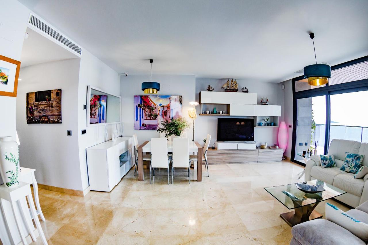Apartament Sunset Waves Benidorm Julieta Vistas Al Mar Premium 200 Mt2 Con Jacuzzi En Terraza Zewnętrze zdjęcie